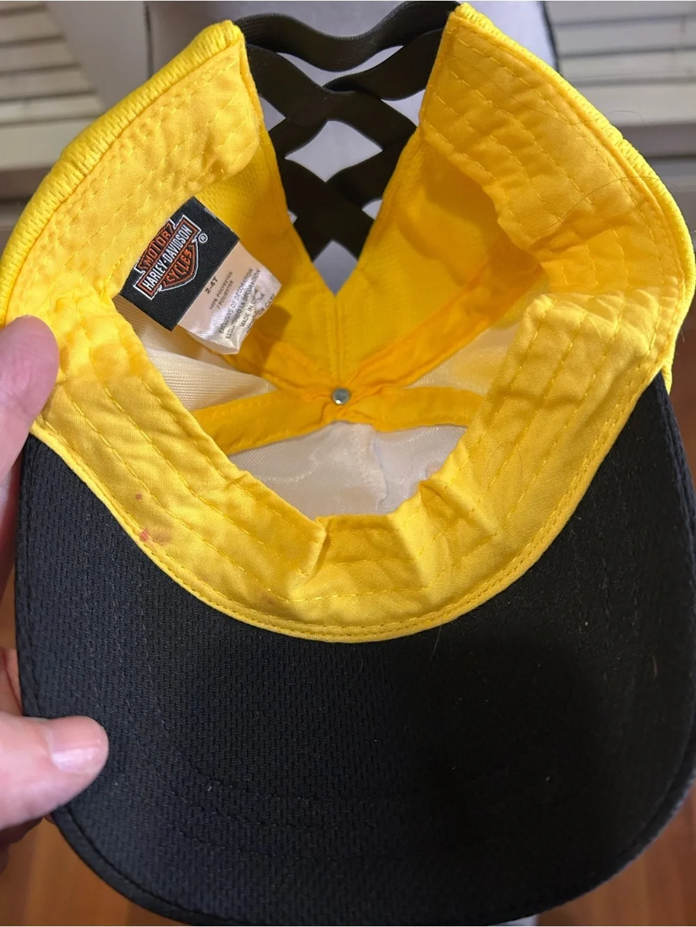 Harley-Davidson Little Girls' Colorblocked Baseball Cap  w/Criss Cross Back